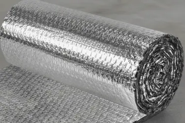 R-16 ProDex style reflective insulation in a Triton Industries metal building