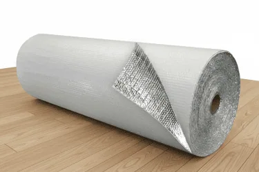 R-6 single bubble reflective insulation roll for metal buildings